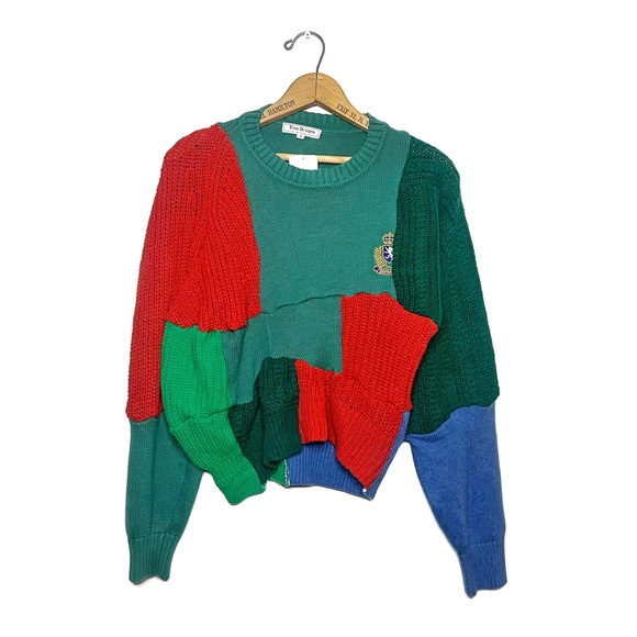 Urban Outfitters Sweaters - Urban Outfitters | Mixed Knit Patch Sweater